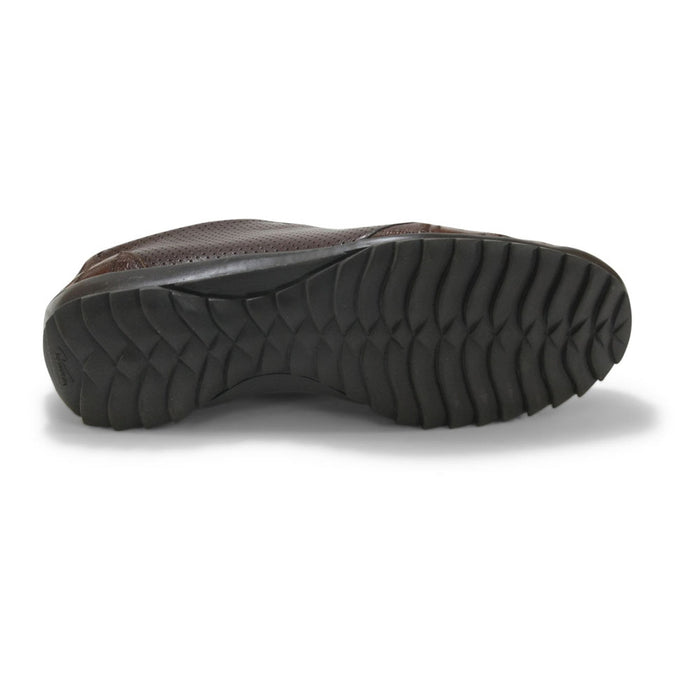 Los Altos Ostrich Patch Brown Shoes