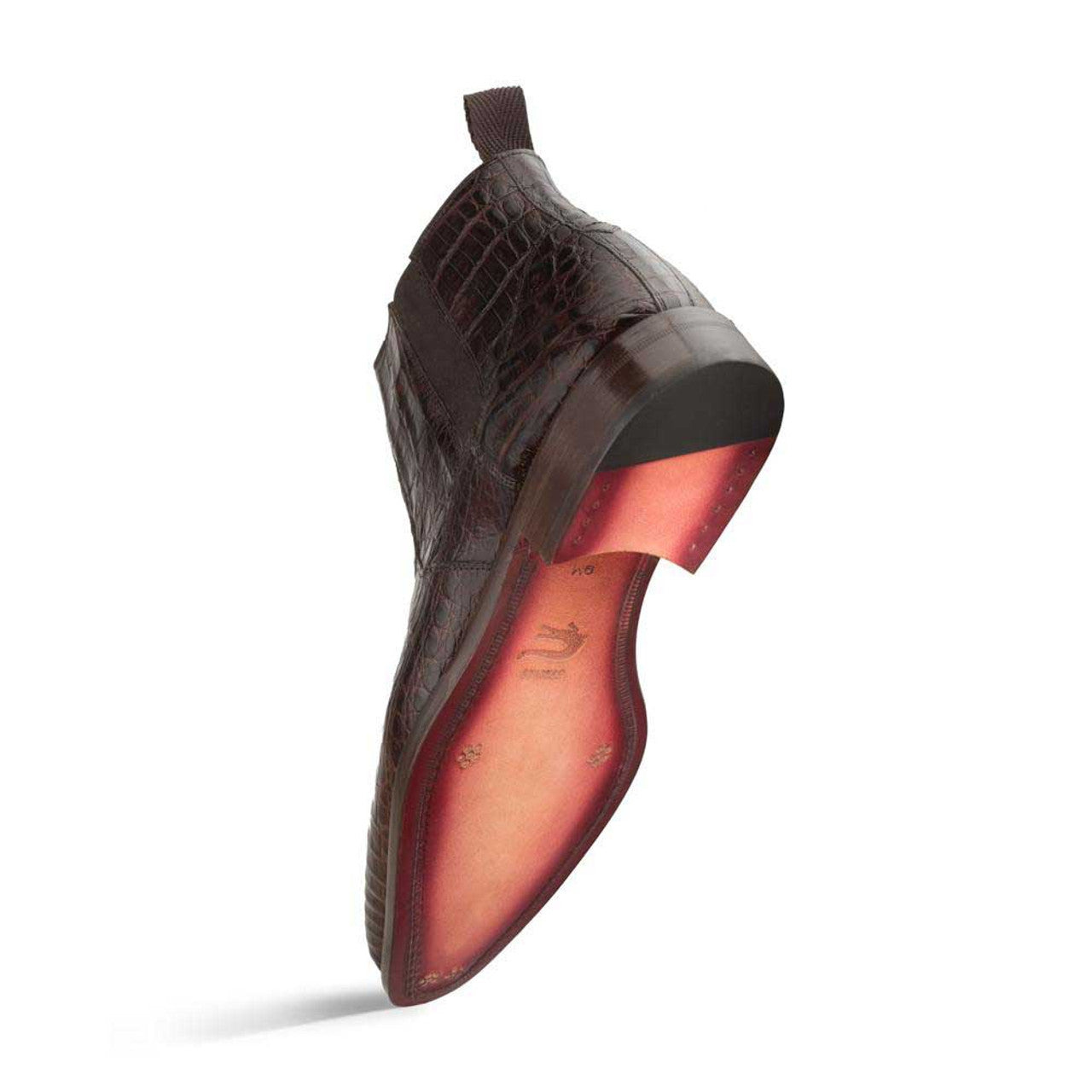 Mezlan Blackmore Crocodile Plain Toe Boot