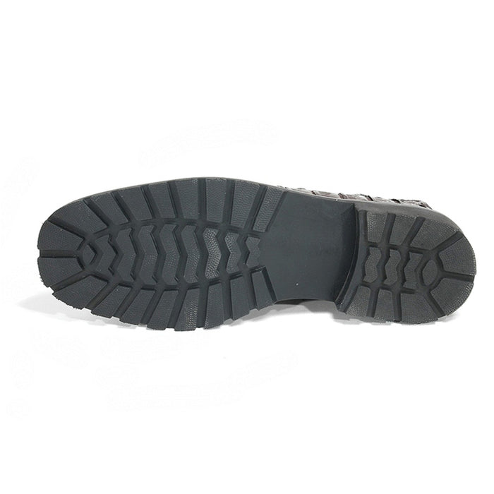 Los Altos Caiman Crocodile Belly Ankle Boots
