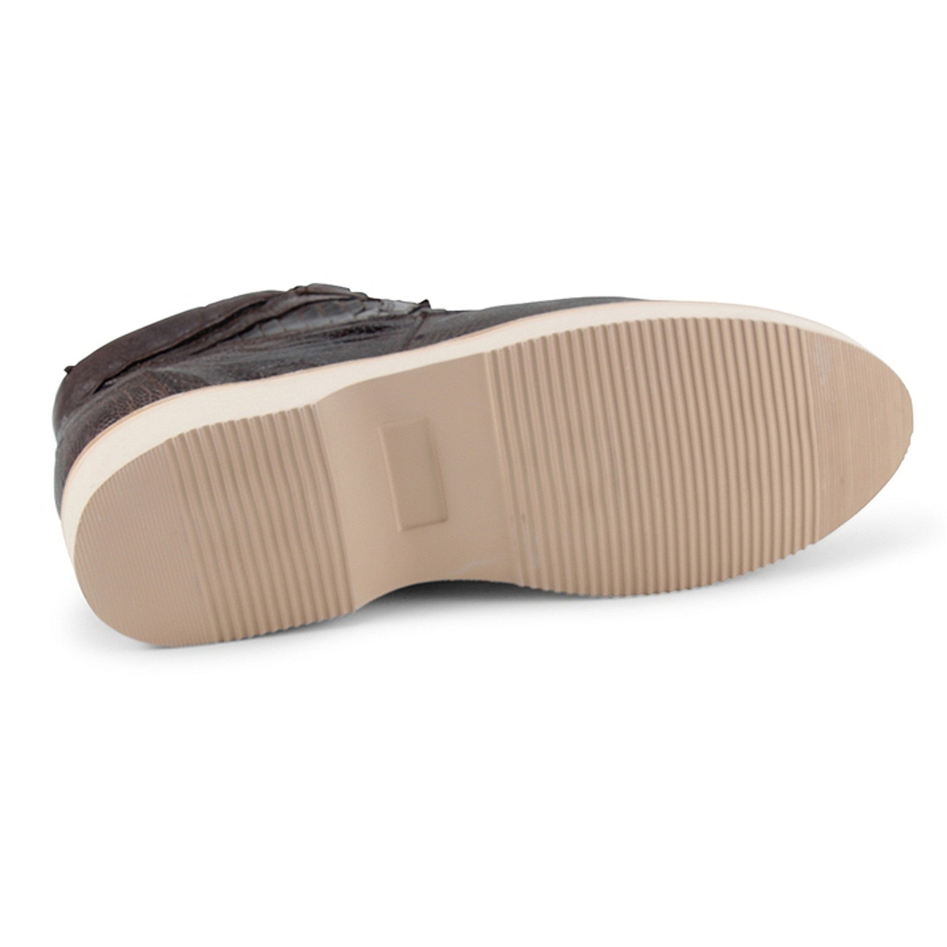 Brown Full Ostrich Leg Skin Boots by Los Altos