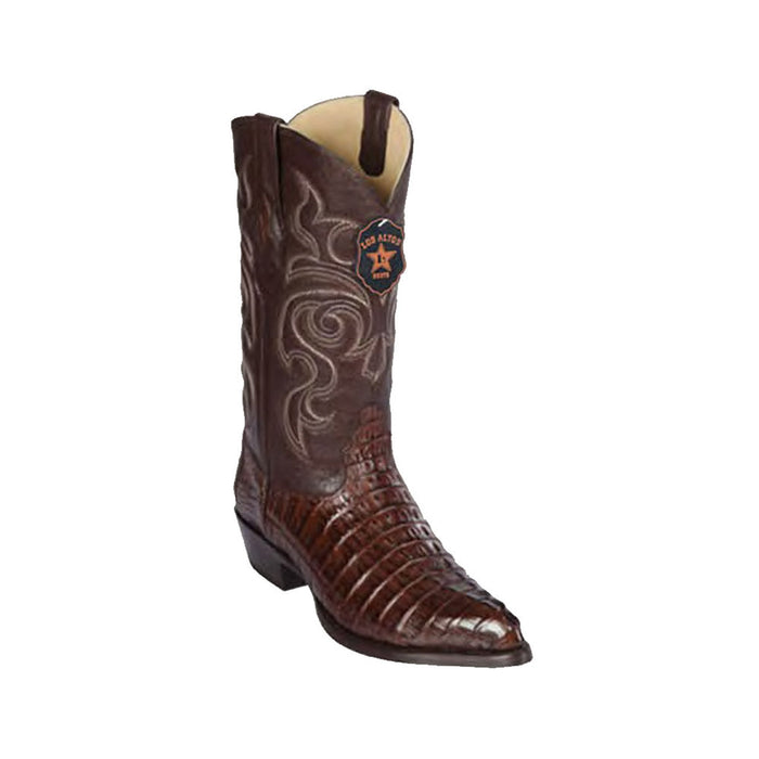 Men’s Brown Caiman Tail Western Boots