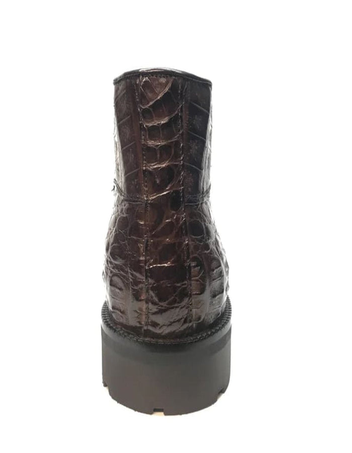 Los Altos Hornback Crocodile Ankle Boots