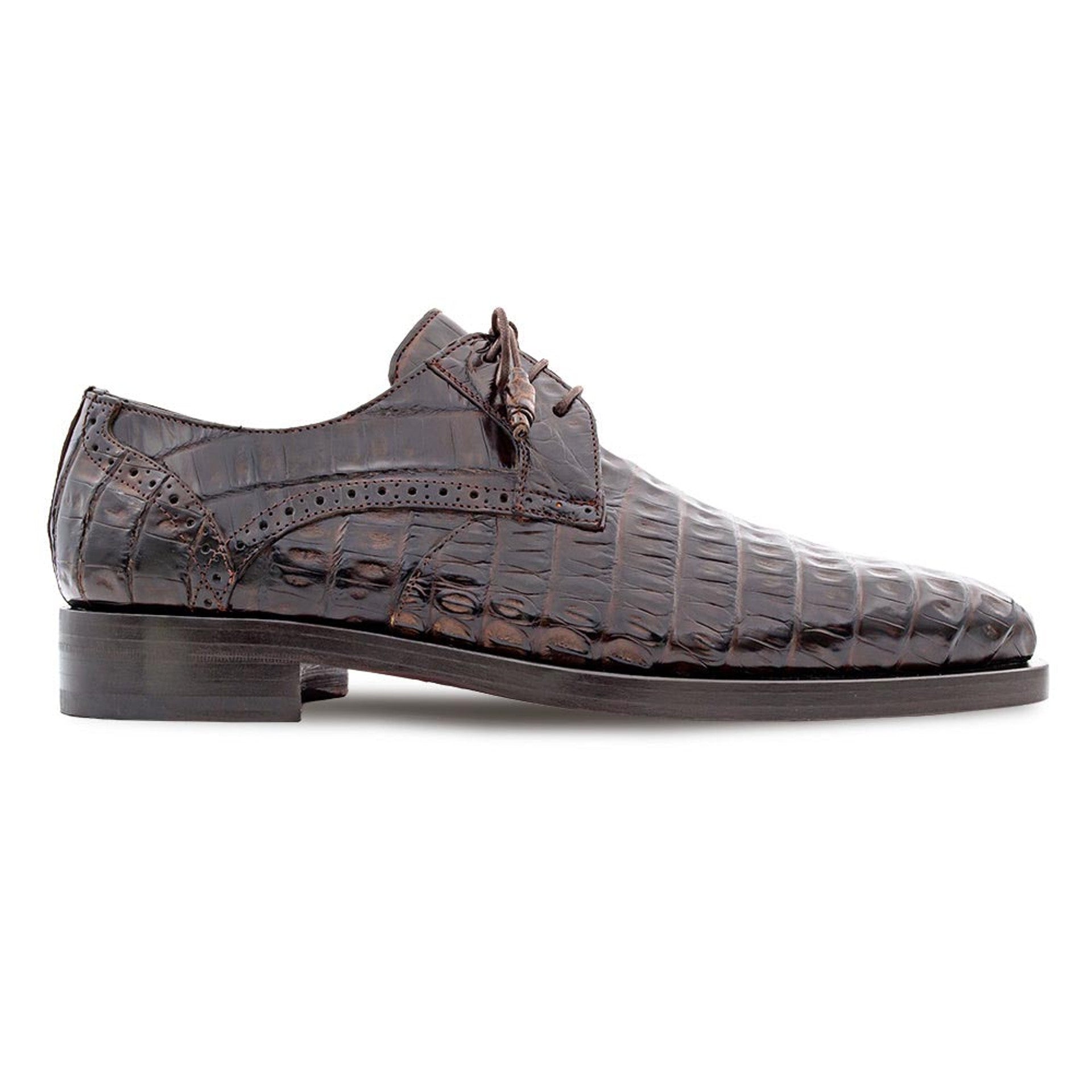 Golfo Derby Crocodile Shoes by Mezlan, Made in Spain