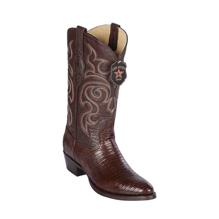 Los Altos Teju Lizard Round Toe Boots for Men