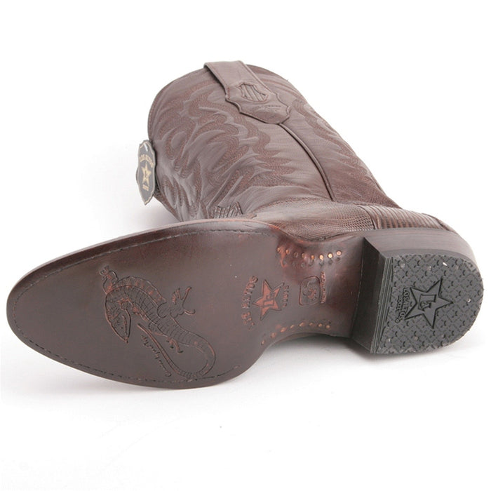 Los Altos Teju Lizard Round Toe Boots for Men