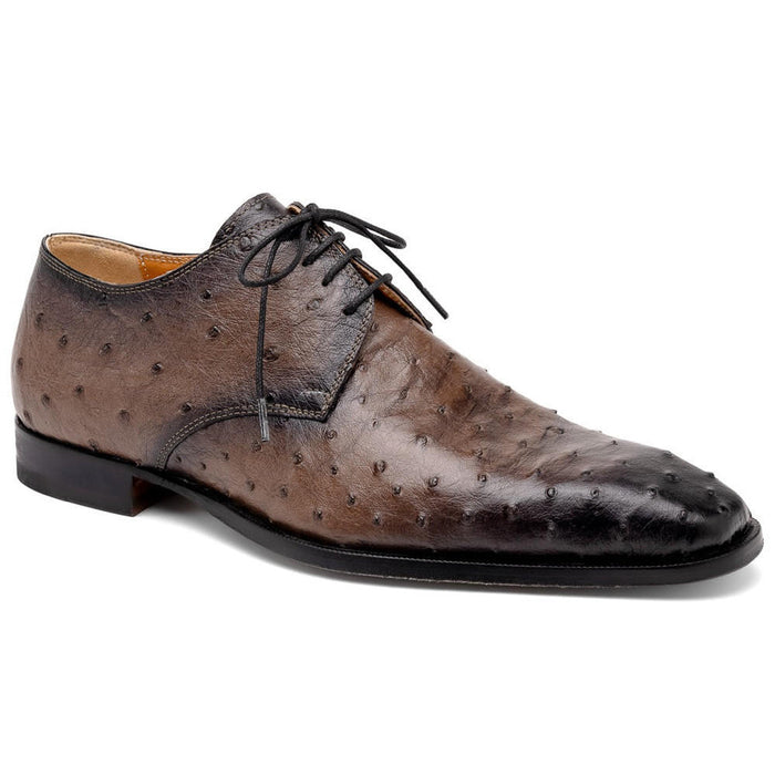 Mauri Italy Men's Ostrich Shoes Dillinger Brown