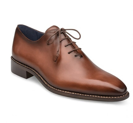 Mezlan Enterprise Brown Calfskin Men’s Plain Toe Shoe