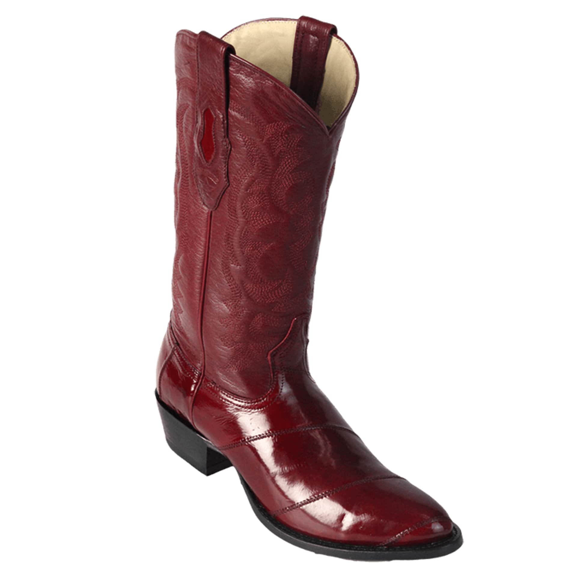 Burgundy Eelskin Boots by Los Altos