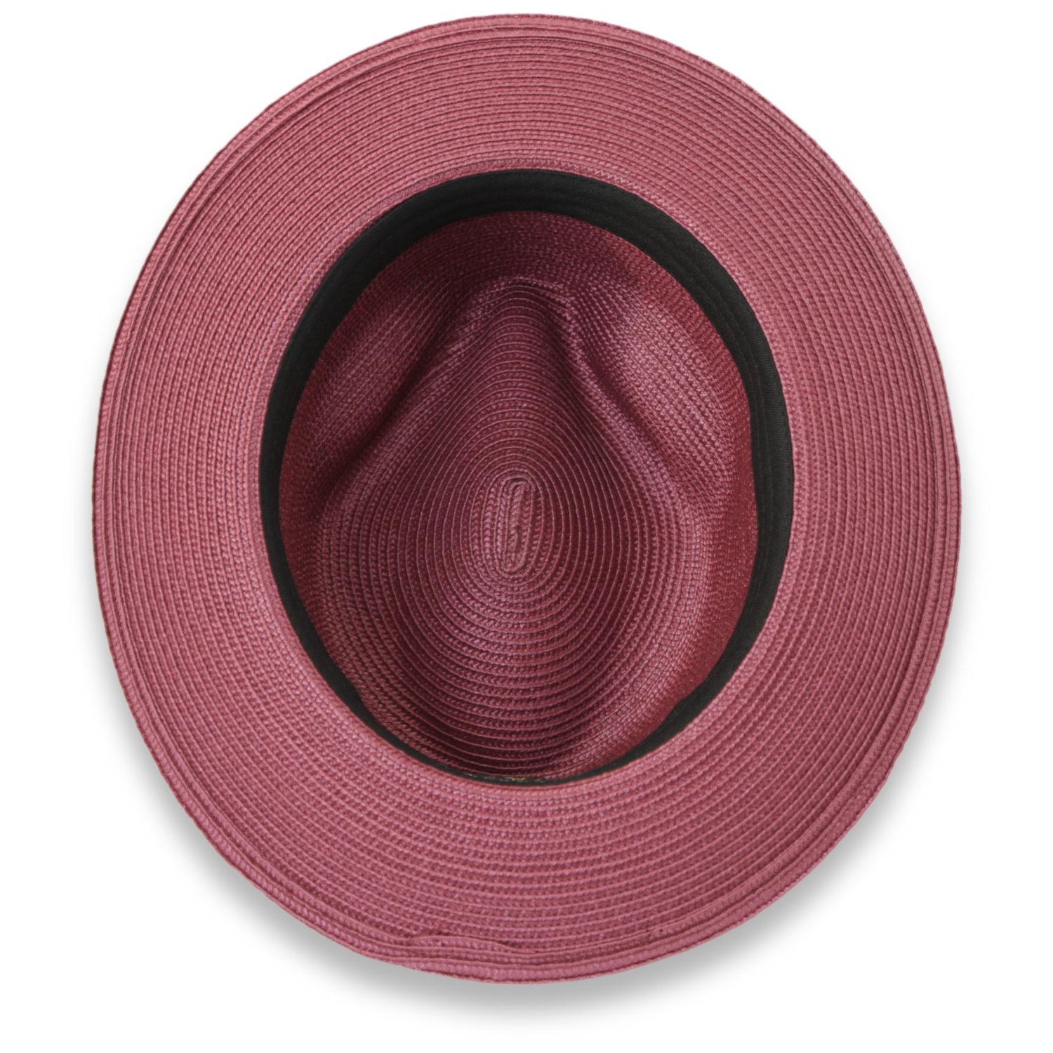 Tapa Burgundy Fedora – Men’s Crushable Straw Dress Hat