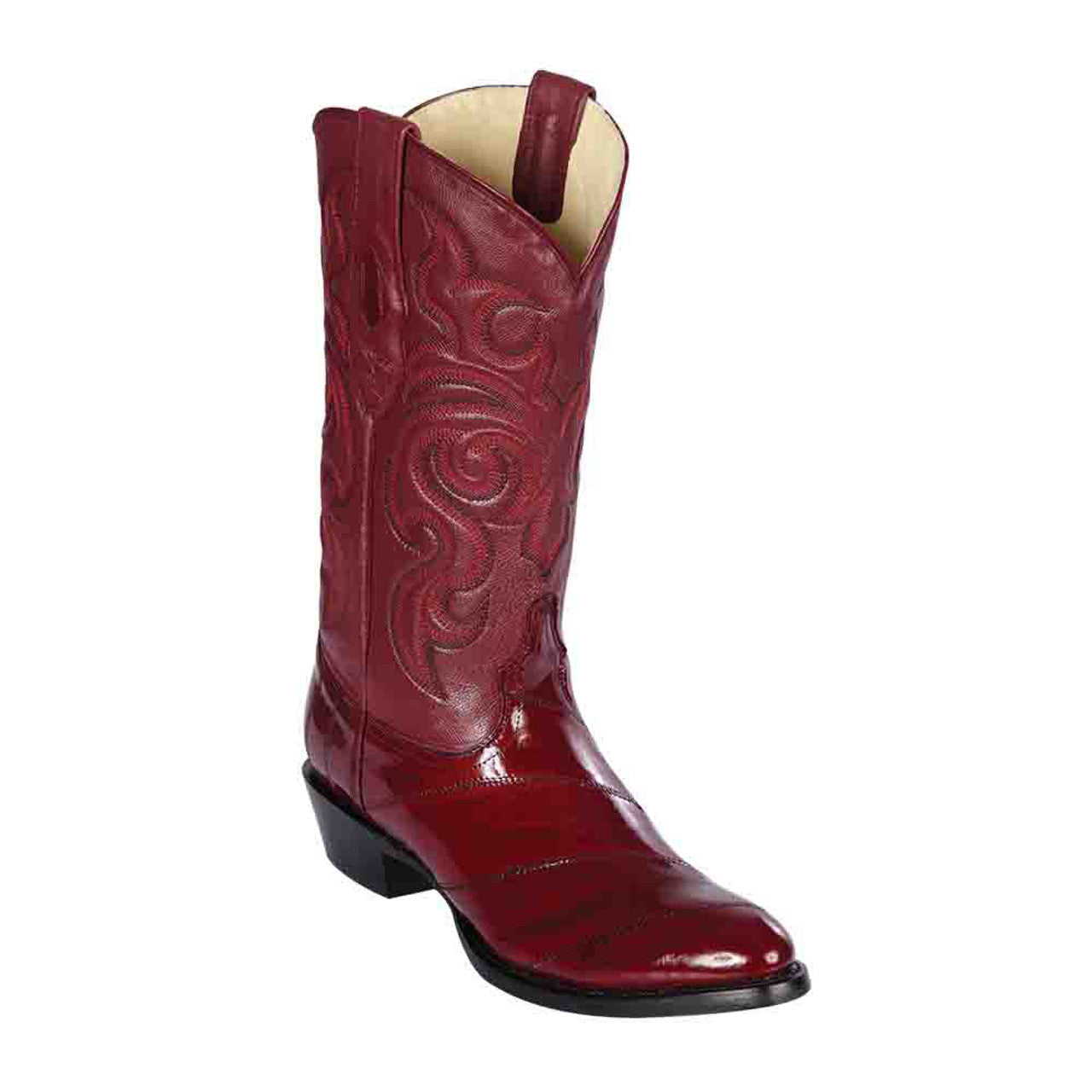 Burgundy Eelskin Boots by Los Altos