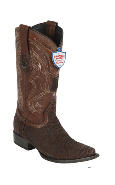 Bota de Pitón Original Punta Recortada Wild West