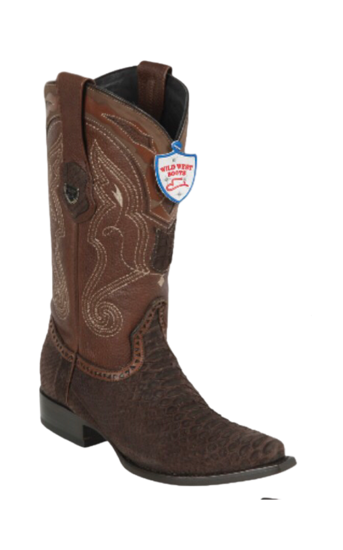 Bota de Pitón Original Punta Recortada Wild West