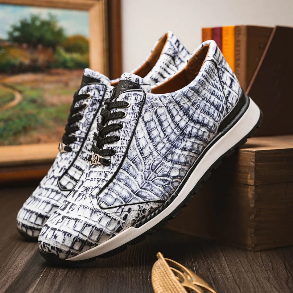 Marco Di Milano Alonzo Caiman Crocodile Sneakers