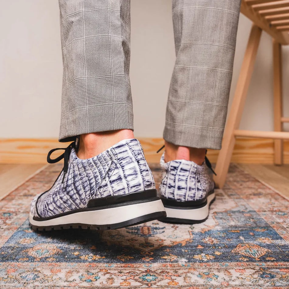 Marco Di Milano Alonzo Caiman Crocodile Sneakers