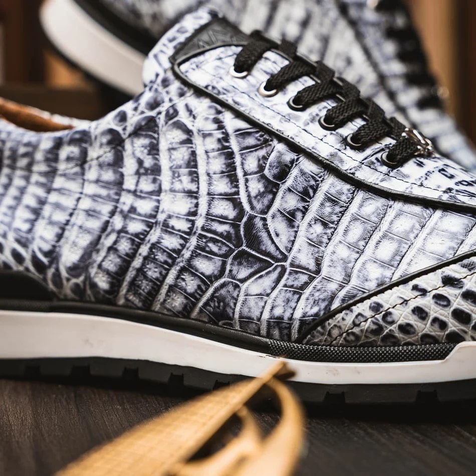 Marco Di Milano Alonzo Caiman Crocodile Sneakers