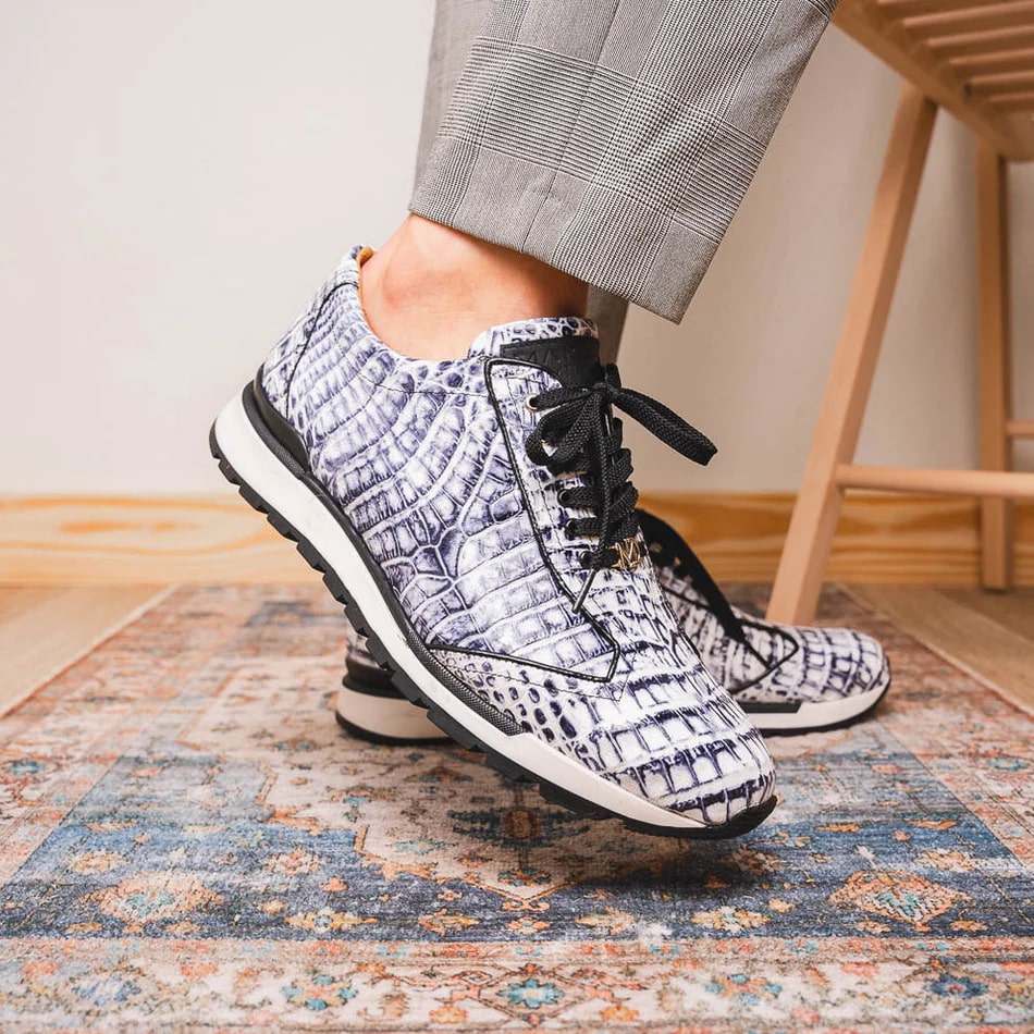 Marco Di Milano Alonzo Caiman Crocodile Sneakers