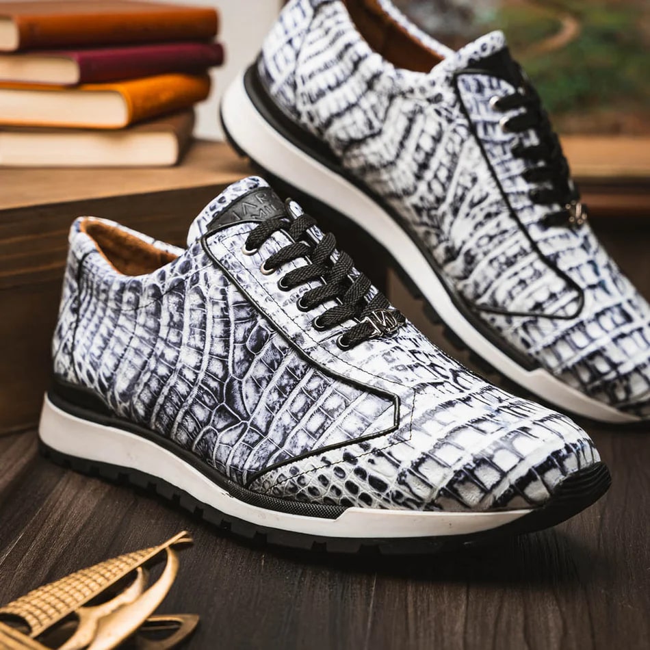 Marco Di Milano Alonzo Caiman Crocodile Sneakers