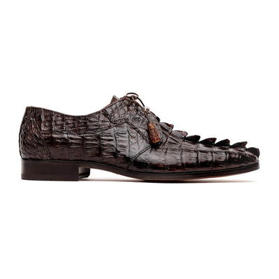 Marco Di Milano Cancun Brown Hornback Crocodile Derby