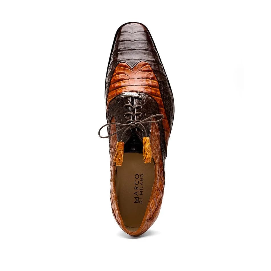 Luciano Exotic Crocodile Wingtip Oxfords
