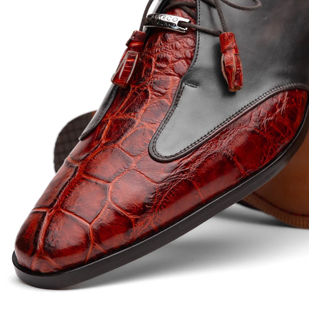 Marco Di Milano Anzio Alligator & Calfskin Oxfords