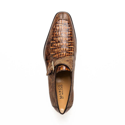 Toluca Monk Strap Lizard & Crocodile Loafers