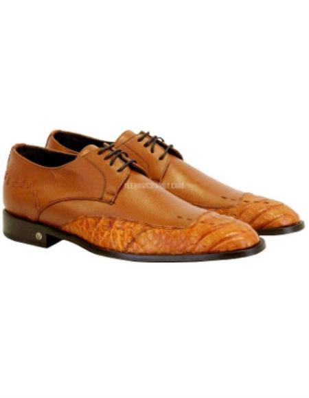 Men's Vestigium Caiman Belly Derby Shoes