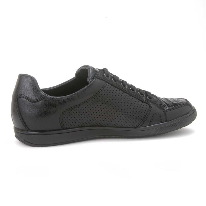 Los Altos Black Caiman Belly Shoes
