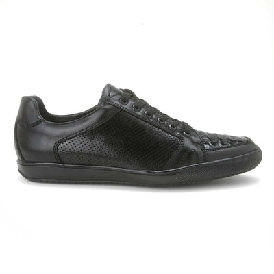 Los Altos Black Caiman Belly Shoes