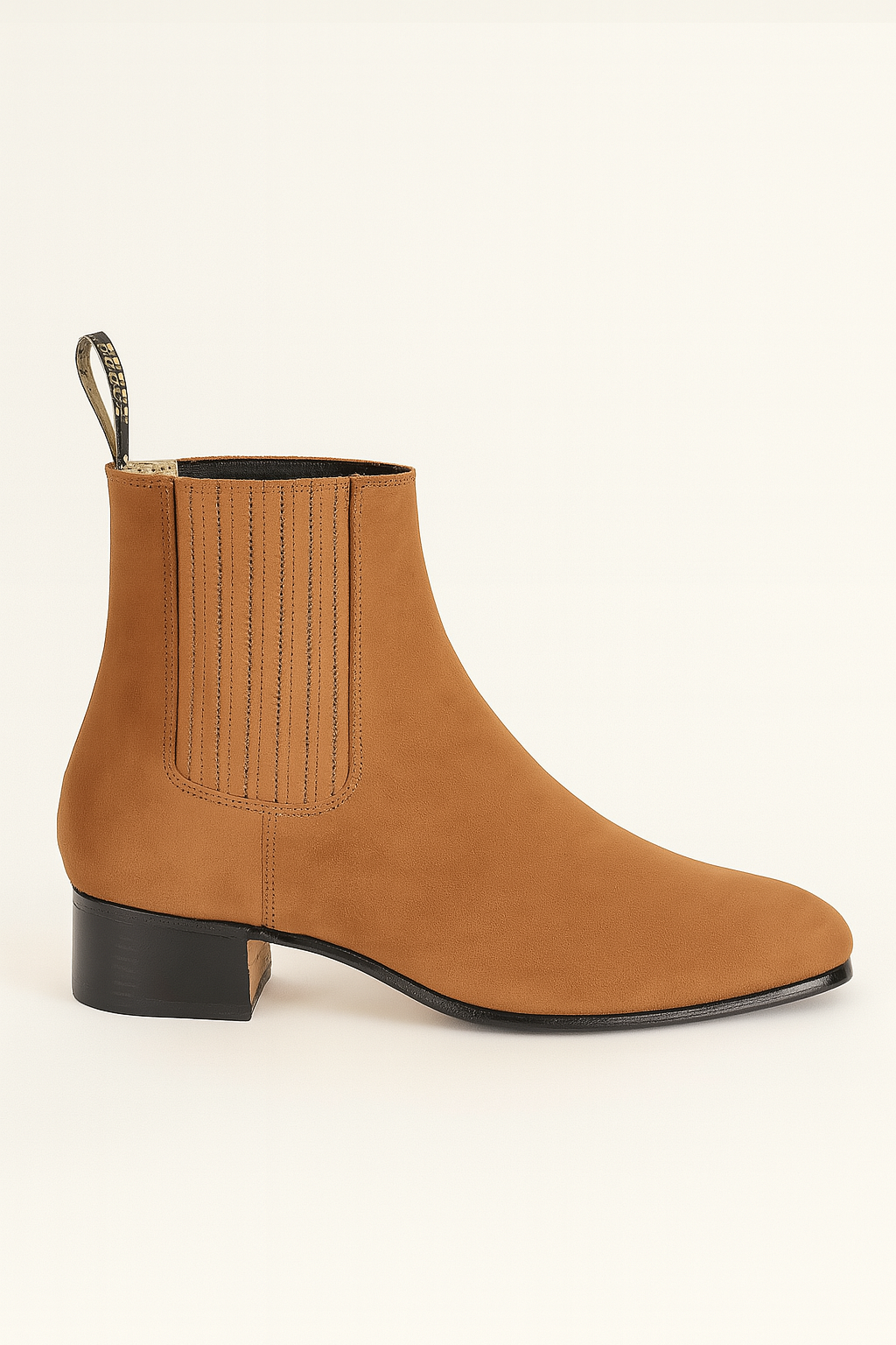 Camel Los Altos Boots Men's Charro Botin Short Ankle Suede Boots