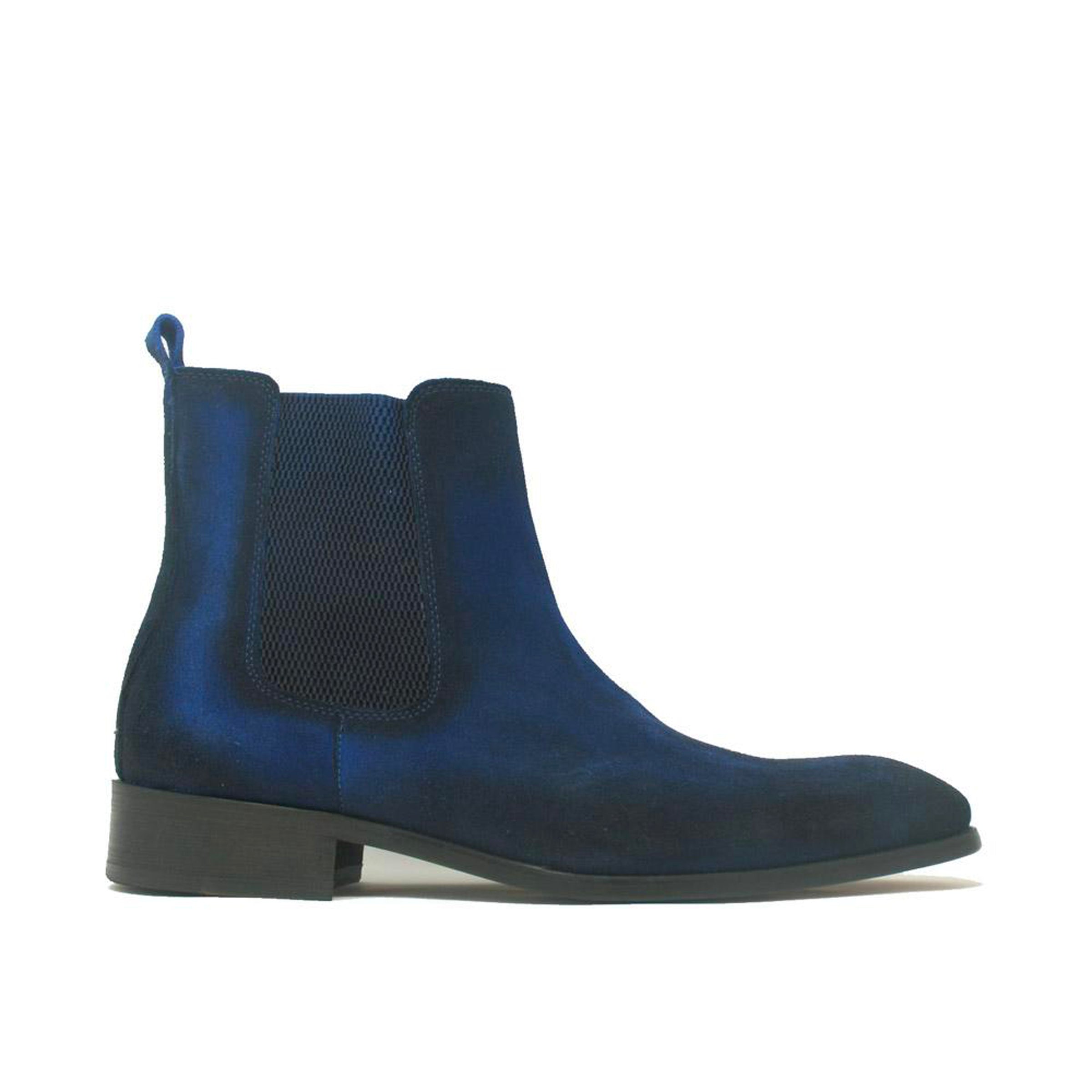 Carrucci Leather Suede Chelsea High Boots