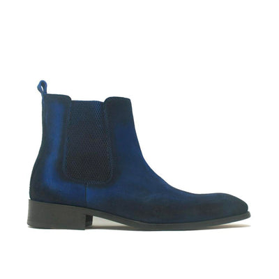 Carrucci Leather Suede Chelsea High Boots