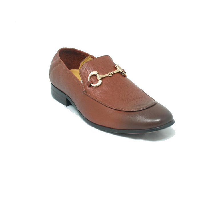 Carrucci KS525-305 Soft Leather Casual Buckle Loafer/Mule