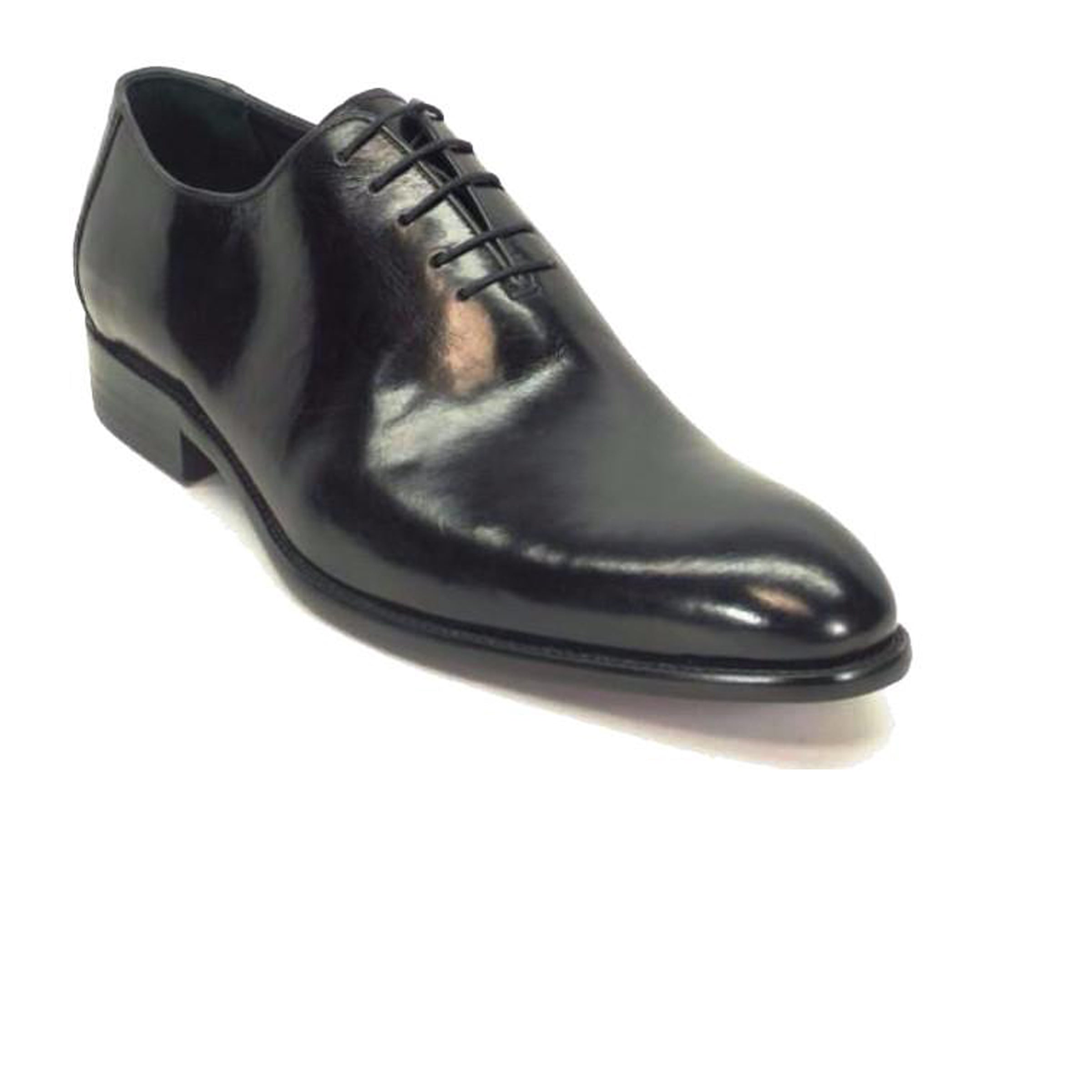 Mens Carrucci Hand Painted Oxford Lace Up Dress Shoe in Charcoal Grey