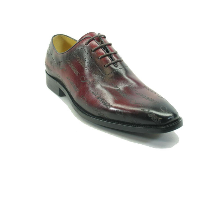 Carrucci Embossed Wholecut Oxford