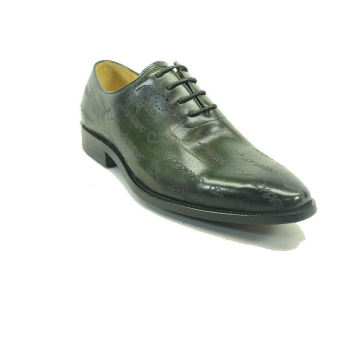 Carrucci Embossed Wholecut Oxford