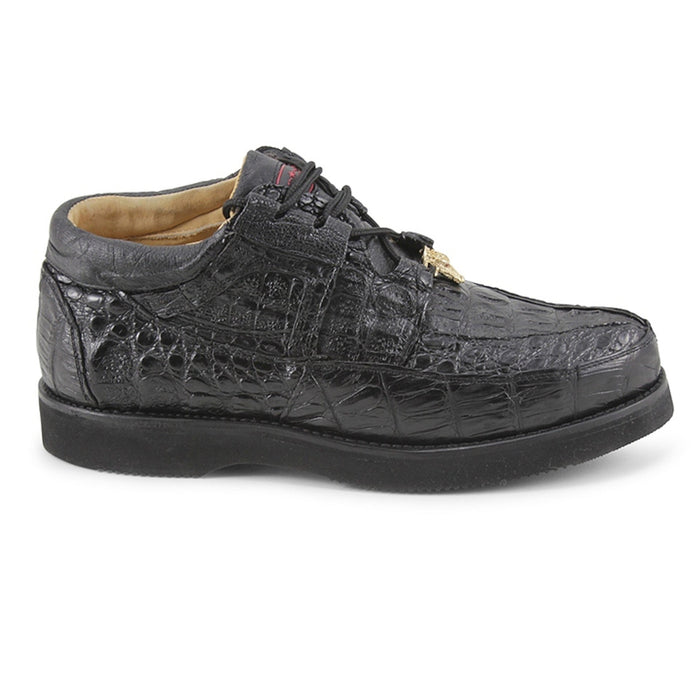 Los Altos Black Caiman Skin Boots