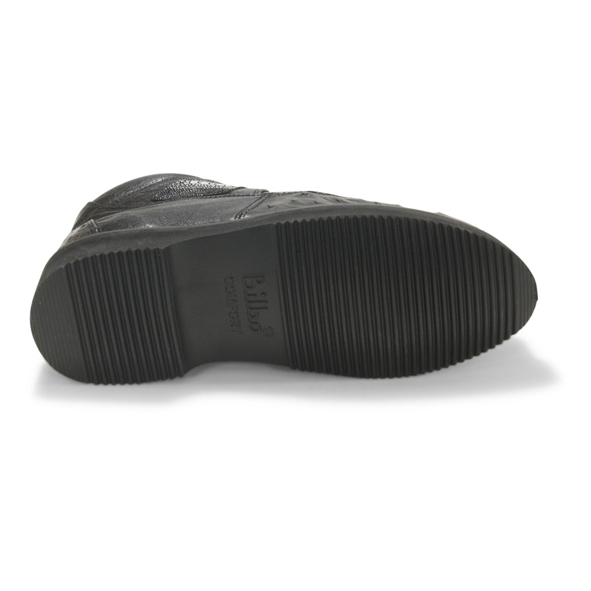 Casual Black Stingray & Ostrich Skin Shoes