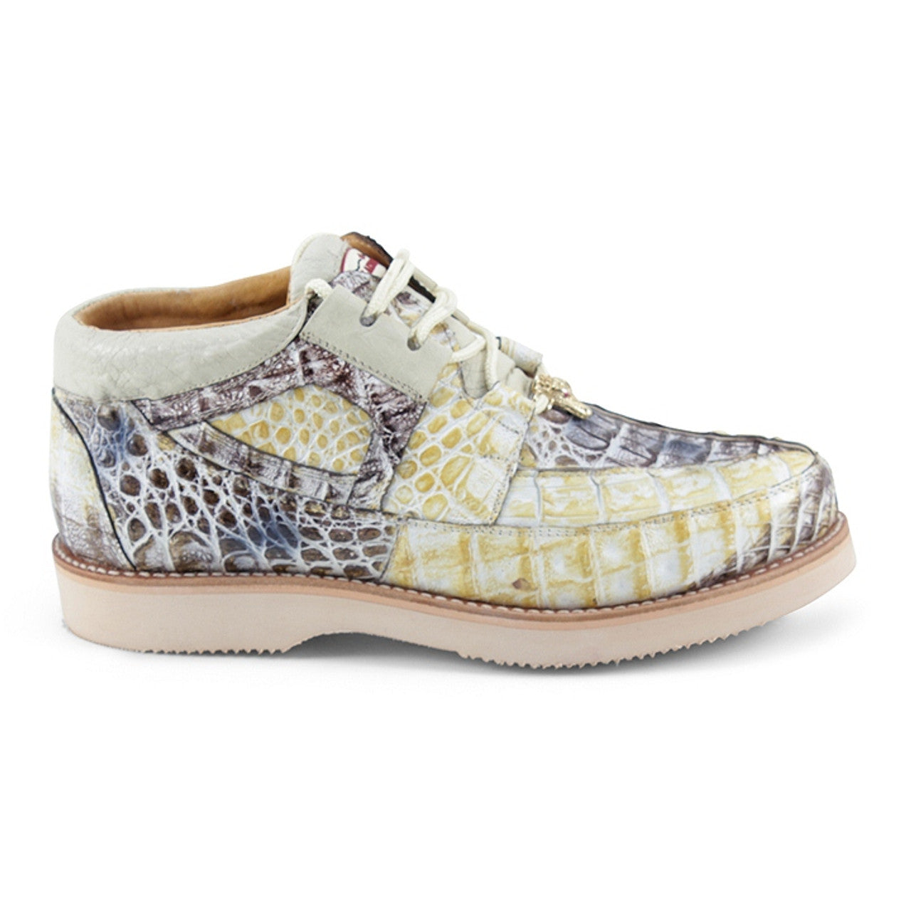 Los Altos Crocodile Shoes - Natural Genuine All-Over