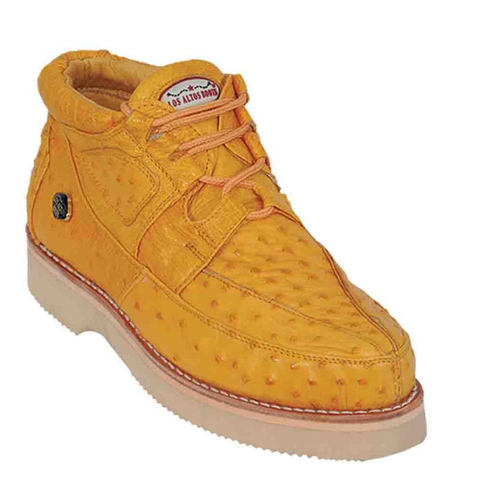 Men's Buttercup Full Ostrich Gold Sneakers