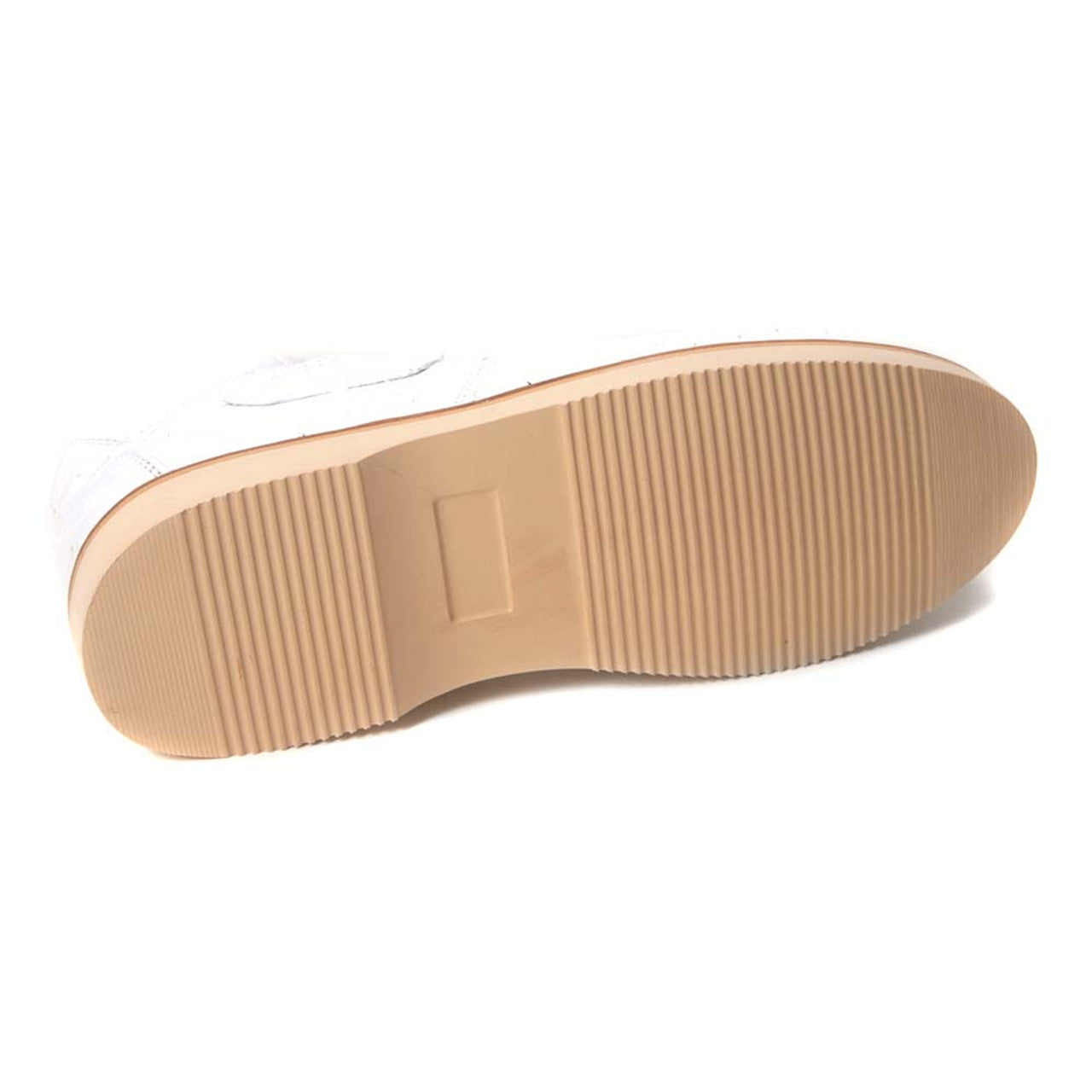 Los Altos White Full Ostrich Men's Sneaker