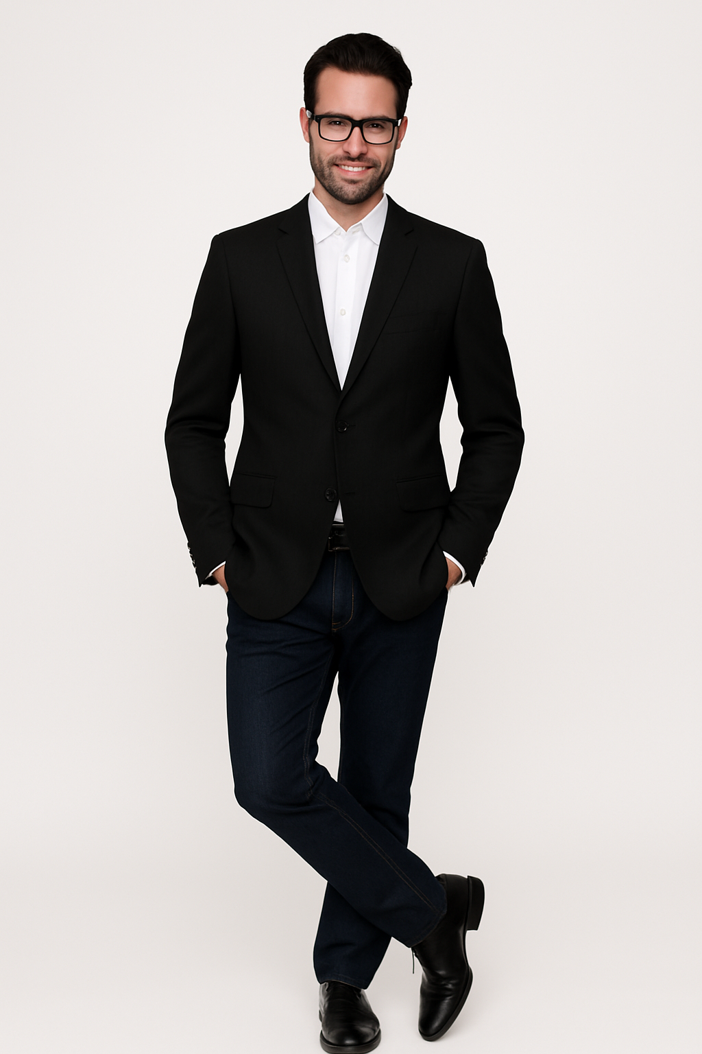 Men's Summer Linen Light Weight Blazer ~ Sport coat ~ Jacket Black