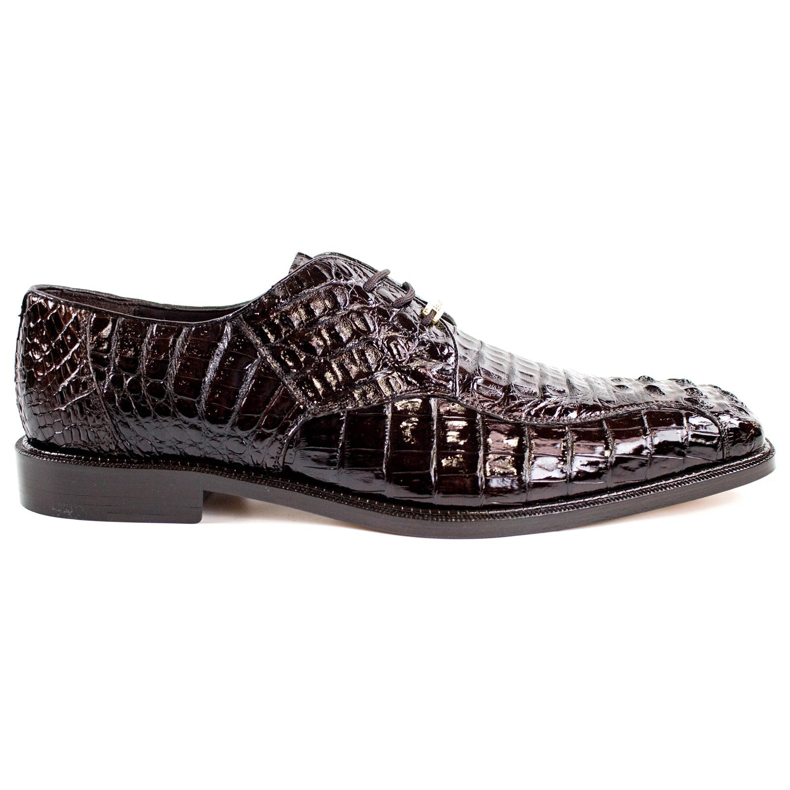 Belvedere Chapo Hornback Caiman Crocodile Dress Shoe