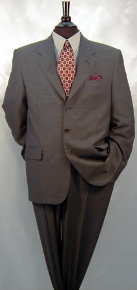 Men's Charcoal Gray 100% Suit Available in 2 or 3 Buttons Style Regular Classic Cut Men's Dress Business Cheap Priced Business Suits Clearance Sale