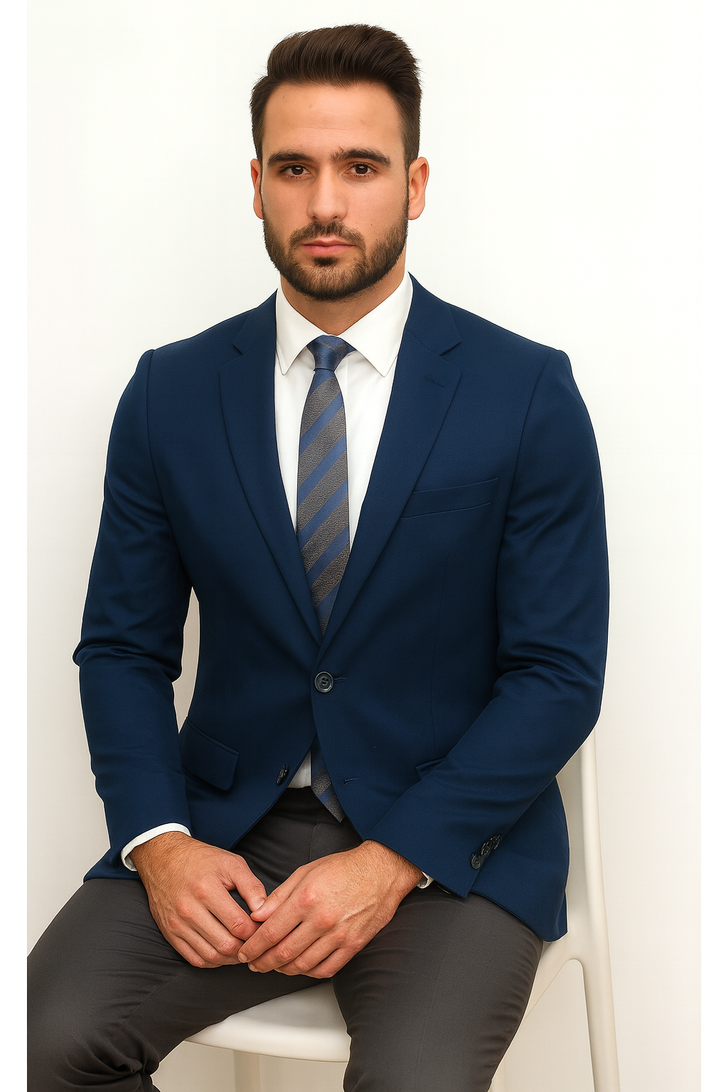 Men's Blue Linen Two Button Cheap Priced Designer Fashion Dress Casual Blazer For Men On Sale Side Vent Jacket Sportcoat Blazer