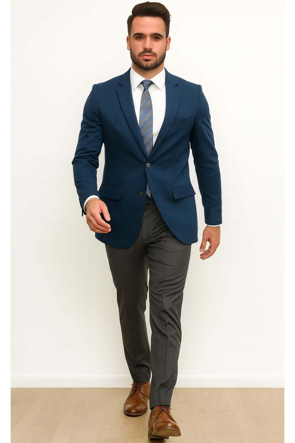 Men's Blue Linen Two Button Cheap Priced Designer Fashion Dress Casual Blazer For Men On Sale Side Vent Jacket Sportcoat Blazer