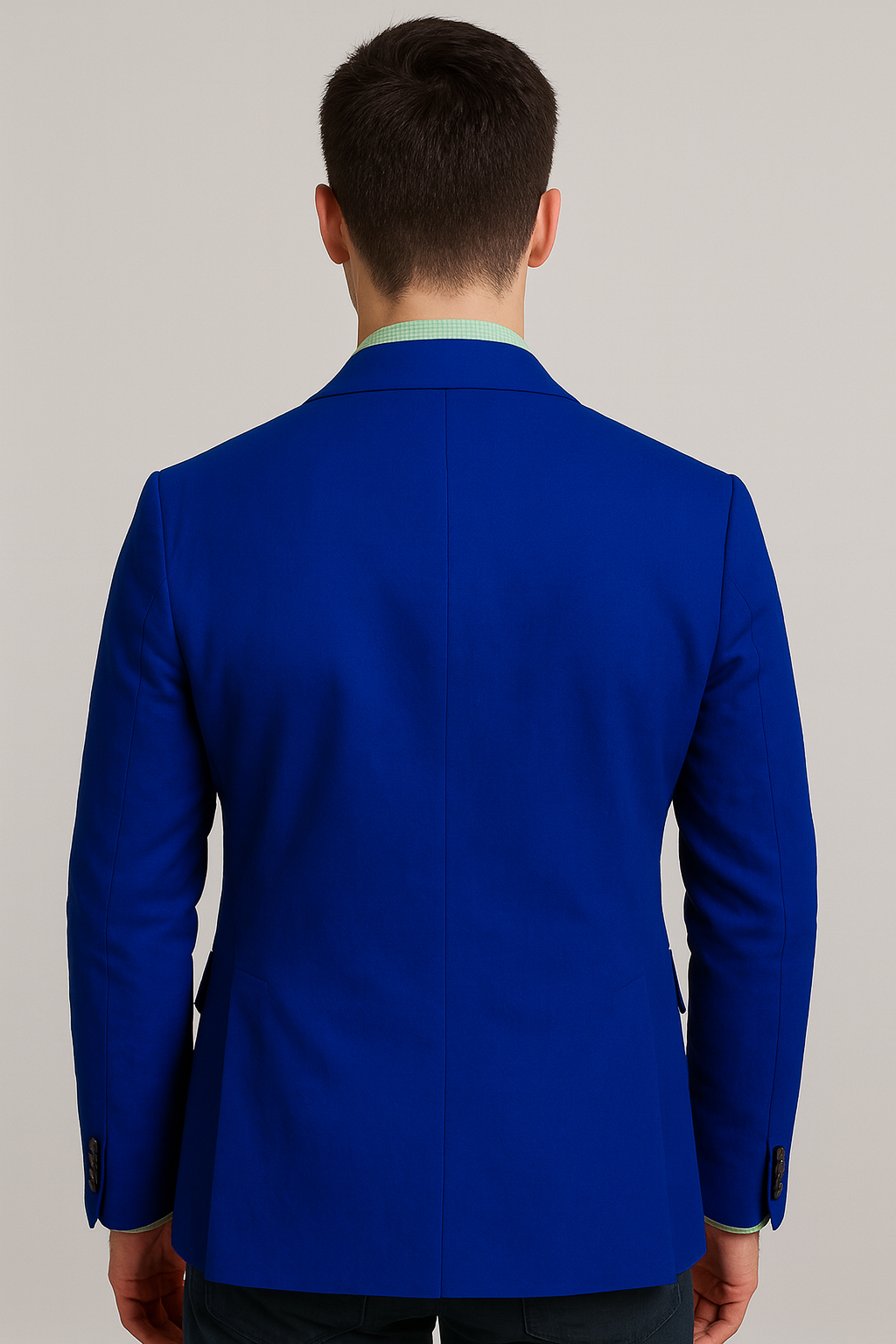 Mens Linen Blazer - Royal Blue Linen Sport Coat - Summer Blazer