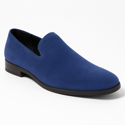 Men's Wide Width Dress Shoe Blue