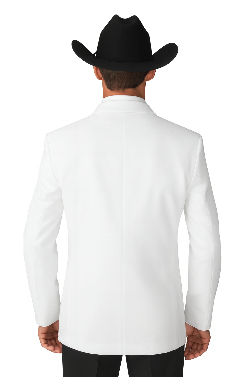 Mens White Cowboy Tuxedo - White Cowboy Suit - Western Suit (Jacket + Pants)
