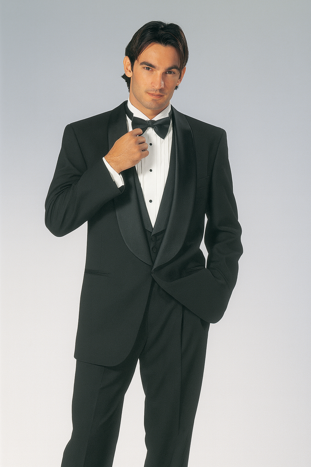 Big and Tall Tuxedo Mens 1 Button Renaissance Shawl Prom Black Tuxedo