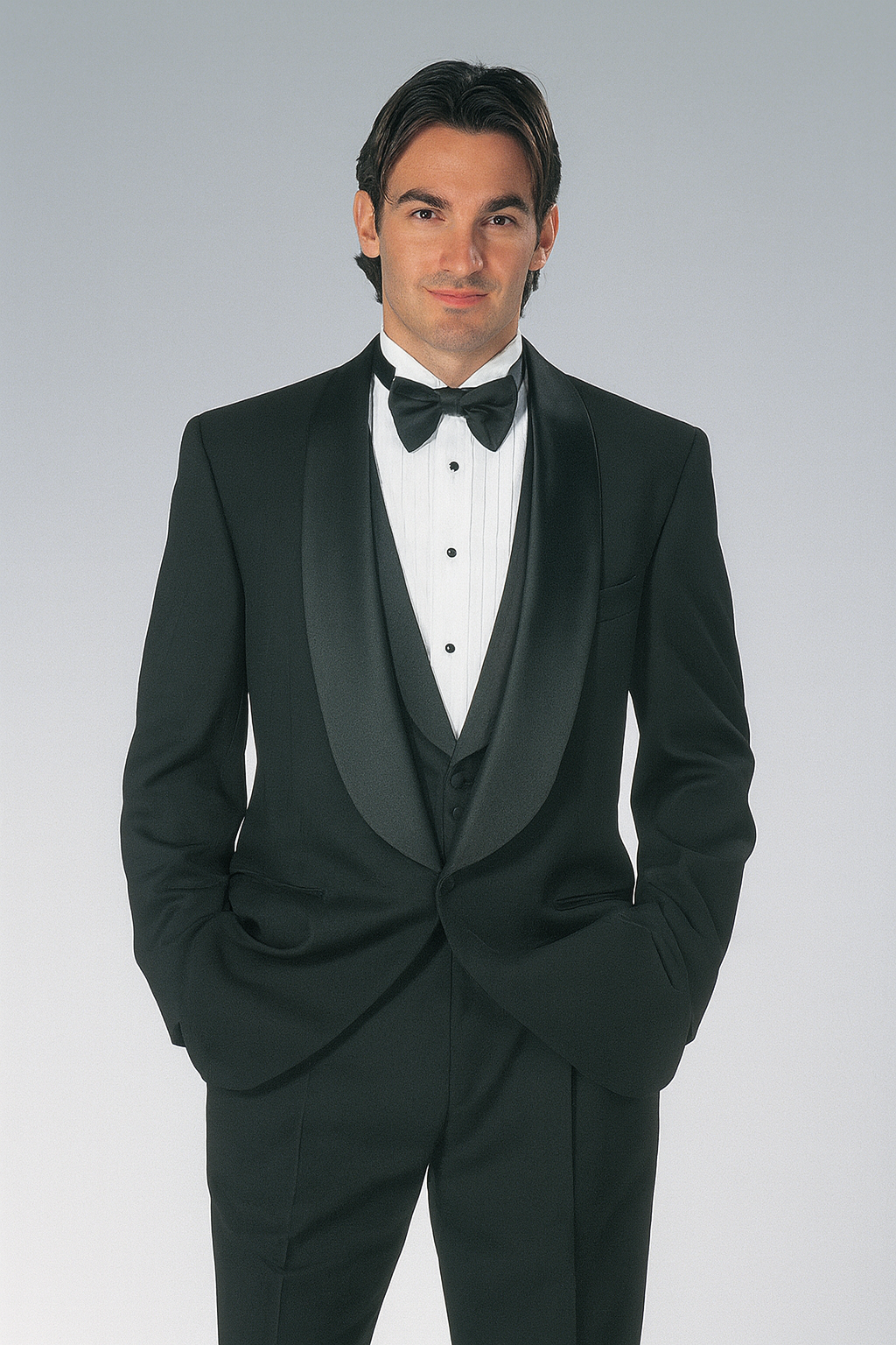 Big and Tall Tuxedo Mens 1 Button Renaissance Shawl Prom Black Tuxedo